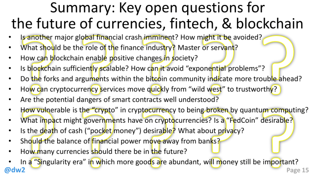DW GLF Fintech Key Open Questions